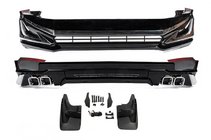 Toyota Land Cruiser Prado 150 2009–2023 Modelista V3-LED voor- en achterbumper lip kit (2017-) Witte kleur foto 2