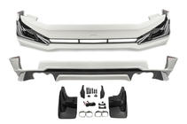 Toyota Land Cruiser Prado 150 2009–2023 Modelista V3-LED voor- en achterbumper lip kit (2017-) Witte kleur foto 1