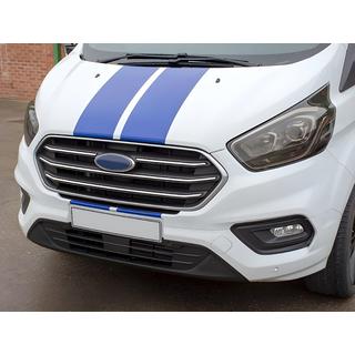 RVS grillelijsten 2018+ (4 st.) Ford Custom 2013–2022 foto 1