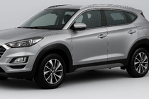 Hyundai Tucson TL 2016–2021 Raamomlijsting sierstrip OmsaLine (14-delig, RVS) zwart chroom foto 1