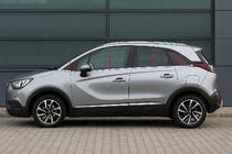 Opel Crossland X 2017–2024 Onderste raamlijsten (8 stuks, RVS) Carmos - Turks staal foto 1