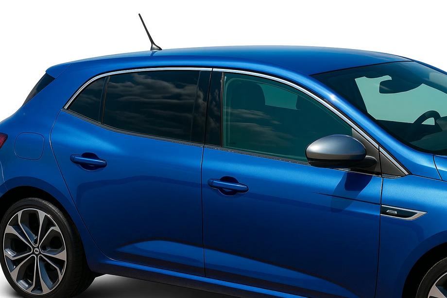 Renault Megane IV 2016–2025 Bovenste raamomlijsting (HB, 6-delig, RVS) Image
