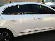 Renault Megane IV 2016–2025 Bovenste raamomlijsting (Sedan, 6-delig, RVS) foto 1