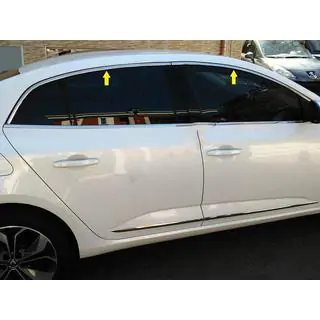 Bovenste raamomlijsting (Sedan, 6-delig, RVS) foto 1