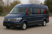 Volkswagen Crafter 2016– Onderste raamlijsten voor middellange wielbasis (8 stuks, RVS) foto 1