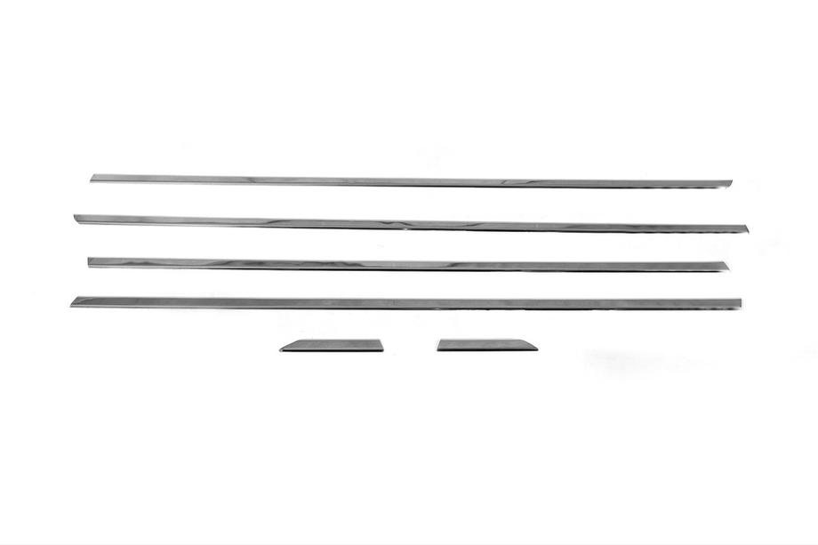 Volkswagen Jetta 2011–2018 Onderste raamlijsten (set 6 st., RVS) OmsaLine - Italiaans roestvrij staal Foto 8