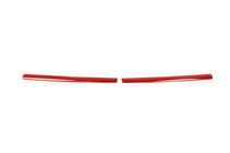 Volkswagen T6 2015–2024 Bovenste grille sierlijsten 2015-2019 (set van 2, rood) foto 2