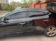 Hyundai Elantra (AD) 2015–2020 Raamwindschermen met chromen sierlijst (set van 4, Niken) foto 2