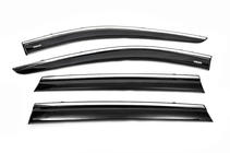 Nissan X-trail T32/Rogue 2014–2021 Raamwinddeflectoren met chroomlijst (4 stuks, Niken) foto 7