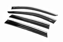 Nissan X-trail T32/Rogue 2014–2021 Raamwinddeflectoren met chroomlijst (4 stuks, Niken) foto 8