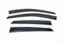 Hyundai IX-35 2010–2015 Raamwindschermen met chromen sierlijst (set van 4, Niken) foto 2