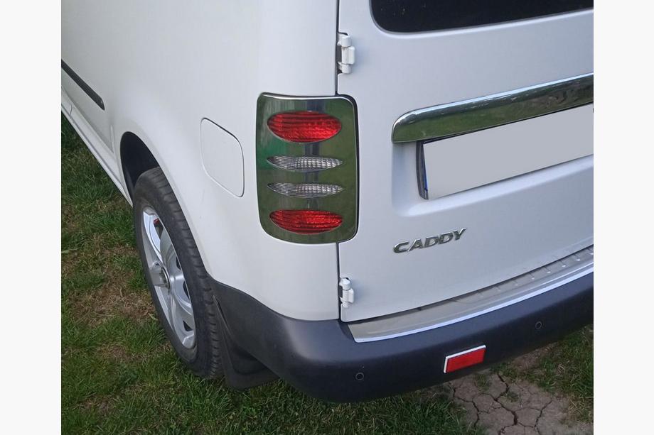 Volkswagen Caddy 2004–2010 RVS achterlichtcovers V2 (2 stuks) Carmos - Turks staal Image