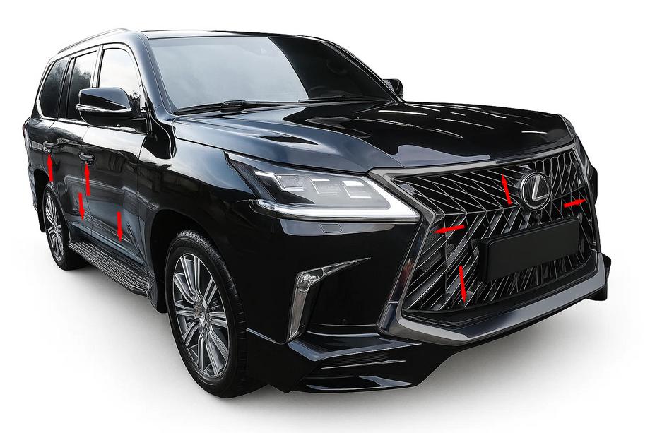 Lexus LX570/450d 2008–2022 BlackEdition bodykit set (voor TRD 2016+) Image