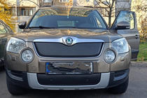 Skoda Yeti 2009–2017 Winterafdekking voor radiateurgrille (boven, 2009-2013) Mat foto 2