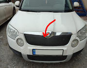 Skoda Yeti 2009–2017 Winterafdekking voor radiateurgrille (boven, 2009-2013) Mat foto 1