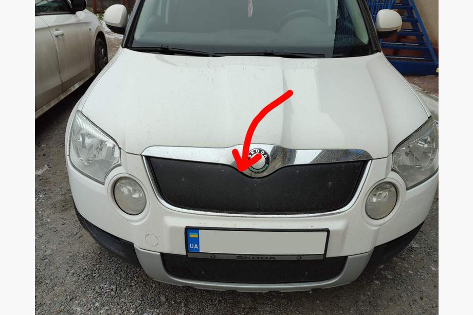 Skoda Yeti 2009–2017 Winterafdekking voor radiateurgrille (boven, 2009-2013) Mat Image