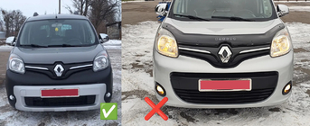 Renault Kangoo 2008–2020 Winterafdekking voor onderste grille (2013+) Glanz foto 4
