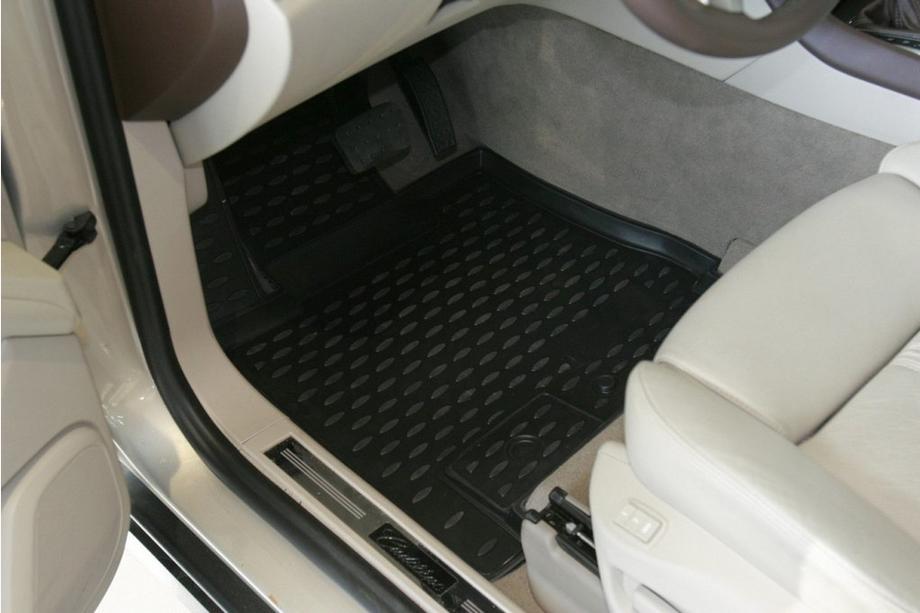 Cadillac SRX 2004–2009 (2010↗) Rubber vloermatten voor het interieur (3 stuks, Novline) Foto 2