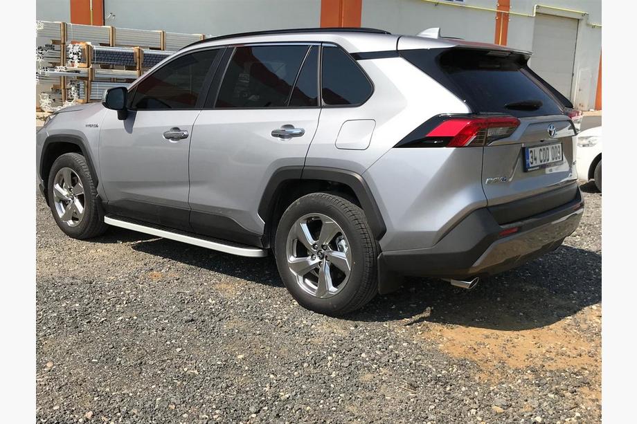 Toyota Rav 4 2019–2025 Side steps Tayga Grey (set van 2, aluminium) Foto 4