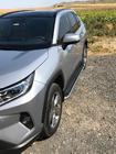 Toyota Rav 4 2019–2025 Side steps Maydos V2 (set 2 stuks, aluminium met RVS) foto 4