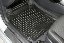 Hyundai Elantra (MD/UD) 2011–2015 Rubberen vloermattenset voor interieur (4 stuks, Novline) foto 2