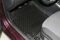 Hyundai Accent 2011–2017 Rubberen vloermatten voor het interieur (4 stuks, Novline) HB foto 2