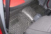 Mitsubishi Colt 2004–2012 (2009↗) Rubberen vloermatten voor het interieur (4 stuks, Novline) 5D foto 2