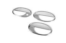 Opel Combo 2002–2012 Deurgreepcovers met rand (3-deurs, RVS) foto 3