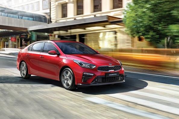 De compacte sedan Kia Cerato van de vierde generatie
