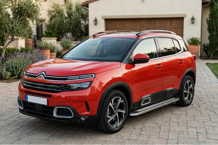 Citroen C5 Aircross 2017–2025 Side steps Maydos V2 (2 st., aluminium ↗ RVS) Image