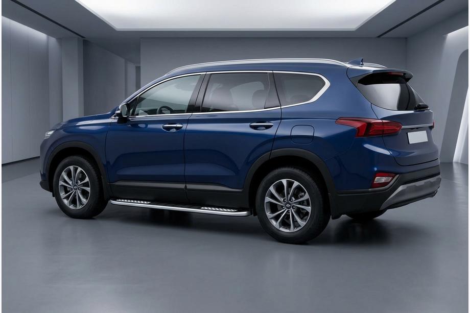 Hyundai Santa Fe 4 2018–2023 Tayga V2 side steps (2 stuks, aluminium) Image