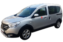 Renault Dokker 2013–2022 Raamomlijsting (2 st., RVS) Carmos - Turks staal foto 1