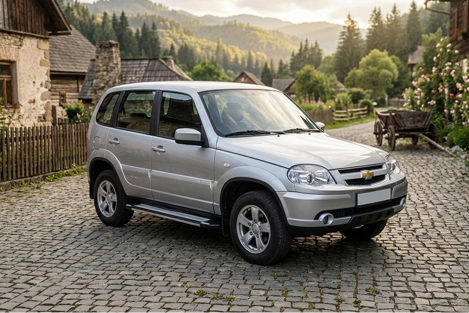 Chevrolet Niva 1998–2020 Rainbow side steps (2 stuks, aluminium) Image