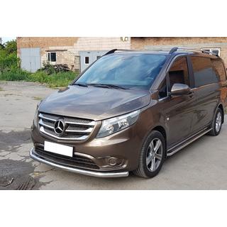 Frontbescherming ST008 (RVS) Mercedes Vito/V-klasse W447 2014– foto 2