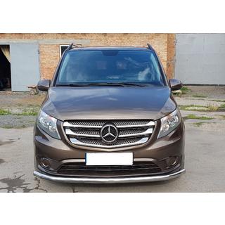 Frontbescherming ST008 (RVS) Mercedes Vito/V-klasse W447 2014– foto 1