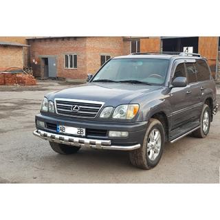 RVS voorbumperbescherming ST015 Lexus LX470 1998–2007 foto 2