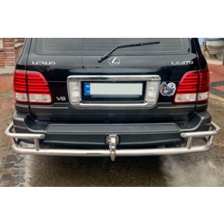 Achterbeschermbeugel AK009-15 (RVS) Lexus LX470 1998–2007 foto 2