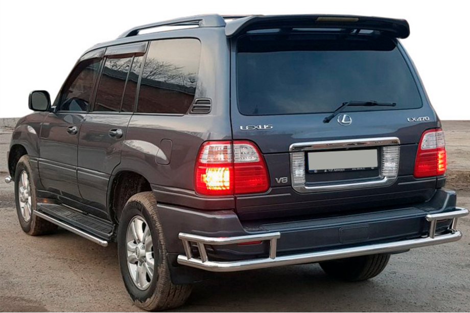 Lexus LX470 1998–2007 Achterbeschermbeugel AK009-15 (RVS) Image