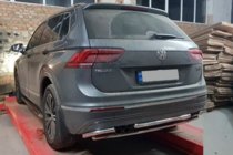 Volkswagen Tiguan 2016–2023 Achterbeschermbeugel AK001-2 (RVS) foto 4
