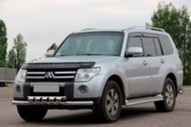 Mitsubishi Pajero Wagon IV 2006–2021 Voorste bullbar ST015-13 (RVS) foto 4