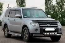Mitsubishi Pajero Wagon IV 2006–2021 Voorste bullbar ST015-13 (RVS) foto 2