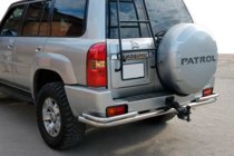 Nissan Patrol Y61 1997–2011 Achterbeugel AK005-3 (RVS) foto 1