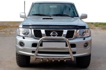 Nissan Patrol Y61 1997–2011 Bullbar QT007 (RVS) foto 1