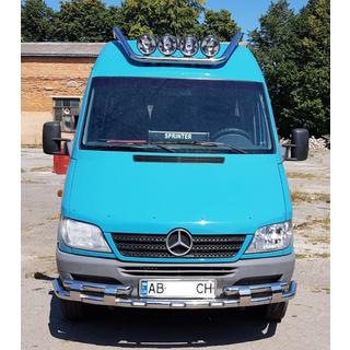 Voorbescherming ST015-2 (RVS) Mercedes Sprinter W901/902/903/904/905 1995–2006 foto 2