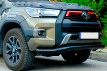 Toyota Hilux 2015– Texas bullbar / frontbeschermbeugel voor 2020+ (76 mm, zwart) foto 2