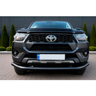 Texas bullbar / frontbeschermbeugel voor 2020+ (76 mm, zwart) Toyota Hilux 2015– foto 4