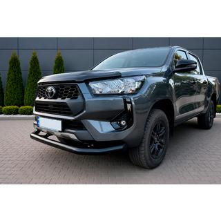 Texas bullbar / frontbeschermbeugel voor 2020+ (76 mm, zwart) Toyota Hilux 2015– foto 1