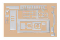 Mercedes T2 (507-814) 1967–1996 Dashboard sierlijsten (Meric) Aluminium foto 3