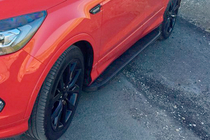 Skoda Karoq 2018– Side steps Tayga Black (2 stuks, aluminium) foto 1