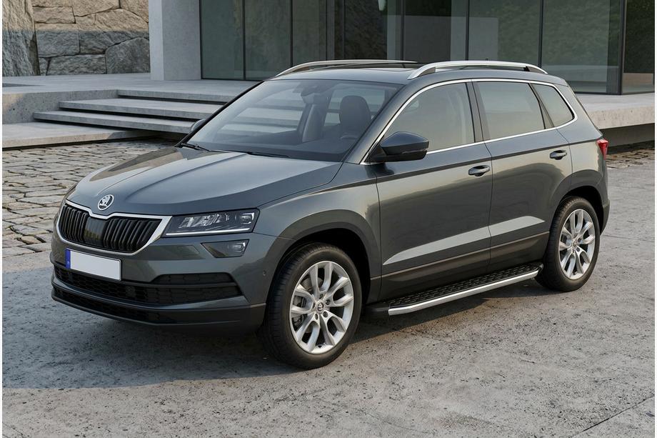 Skoda Karoq 2018– BlackLine side steps (2 stuks, aluminium) Image